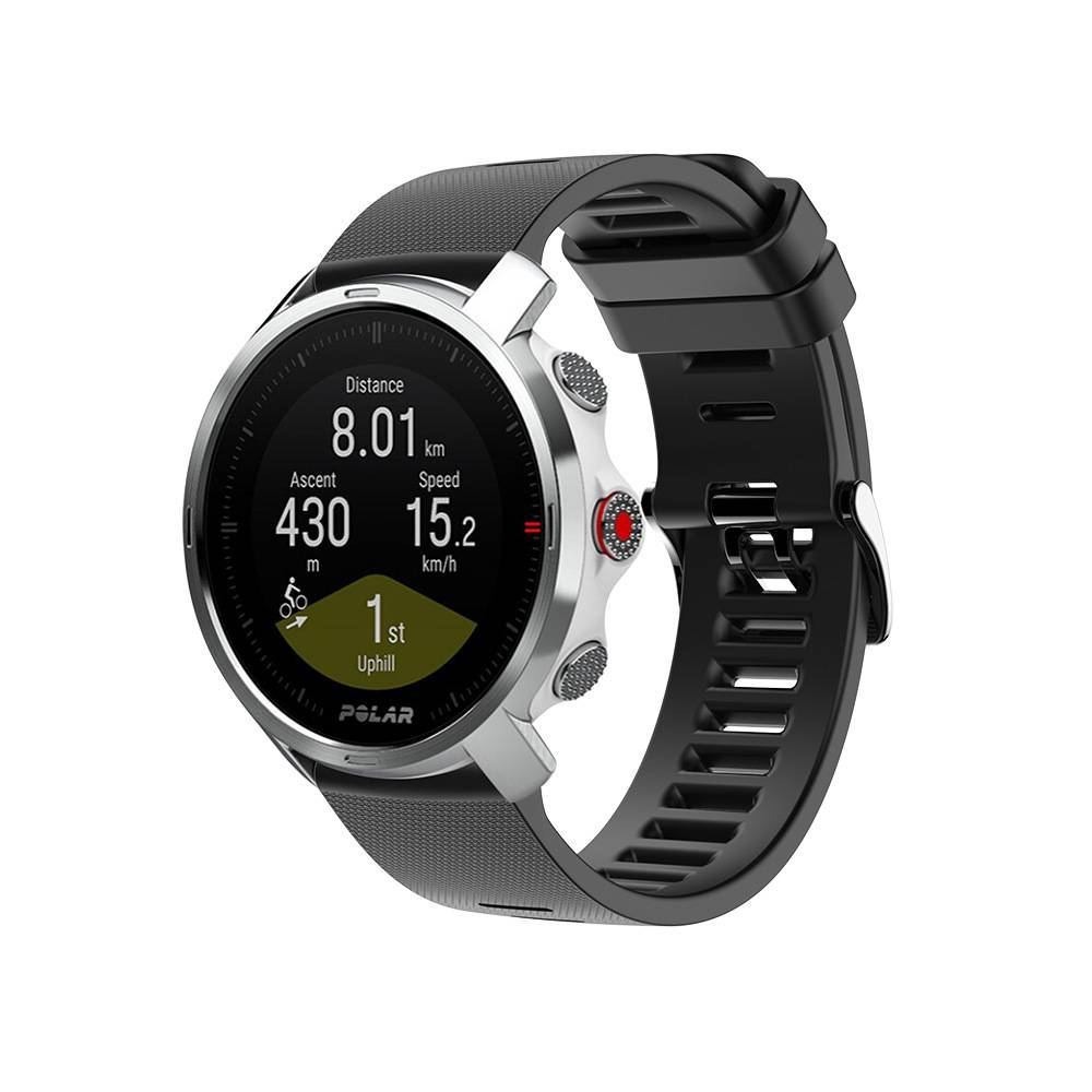 Silikon-Uhrenarmband für Polar Grit X Black