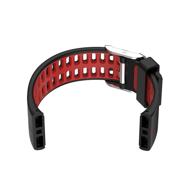 Silikon-Uhrenarmband für Polar V800 GPS Black+Red