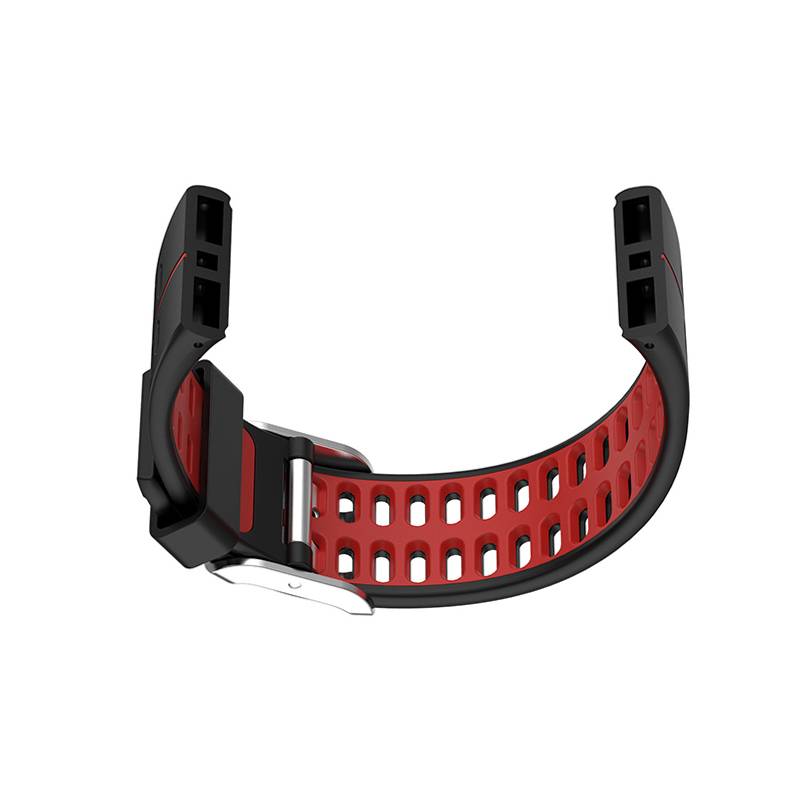 Silikon-Uhrenarmband für Polar V800 GPS Black+Red
