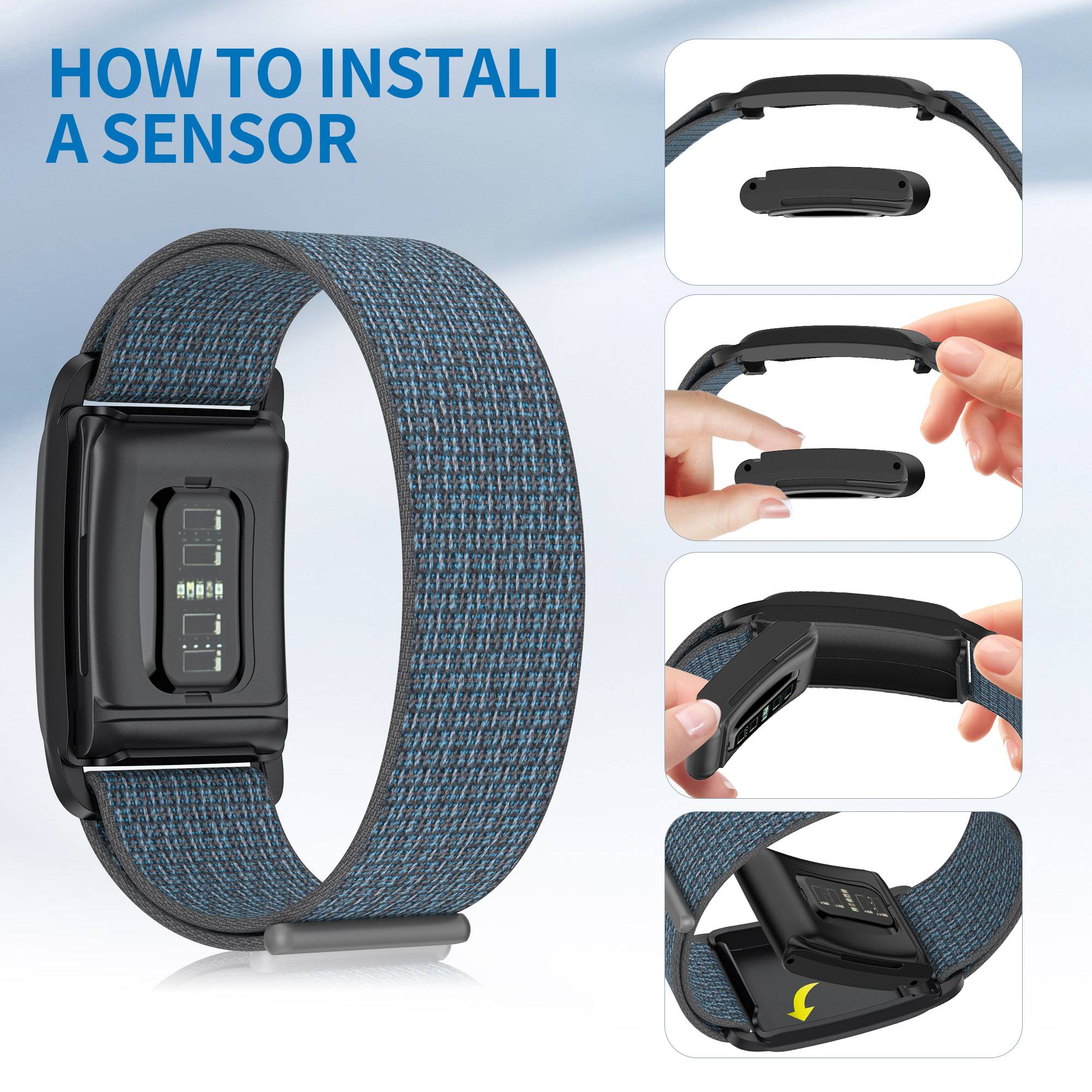 Uhrenarmband aus Nylon - Whoop 4.0 Grey