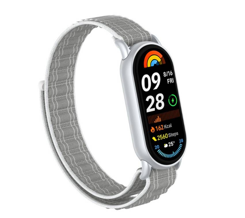Xiaomi Mi Band 9 Atmungsaktives Nylon-Sportarmband Grey