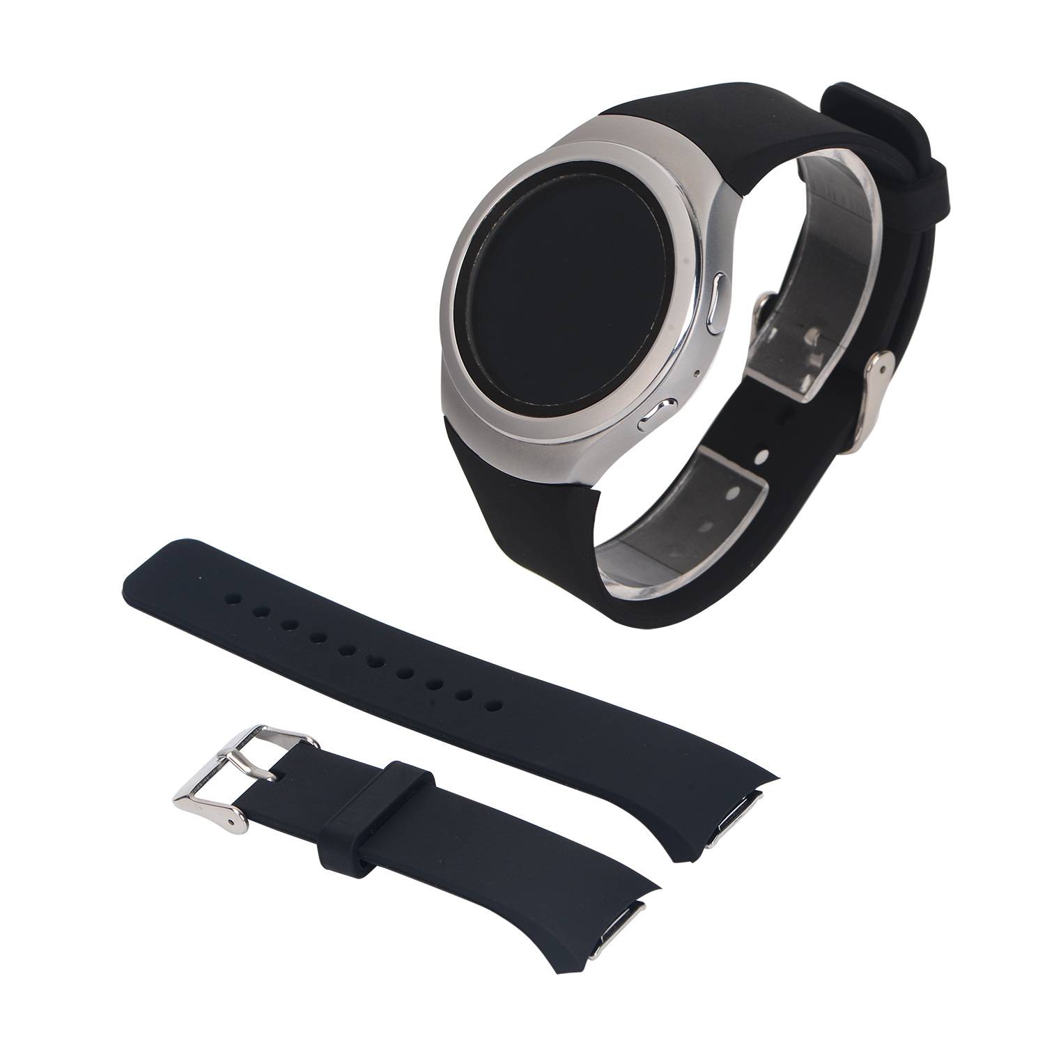 Silikon-Uhrenarmband für Samsung Gear S2 R720 Black L