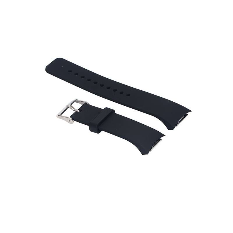 Silikon-Uhrenarmband für Samsung Gear S2 R720 Black L