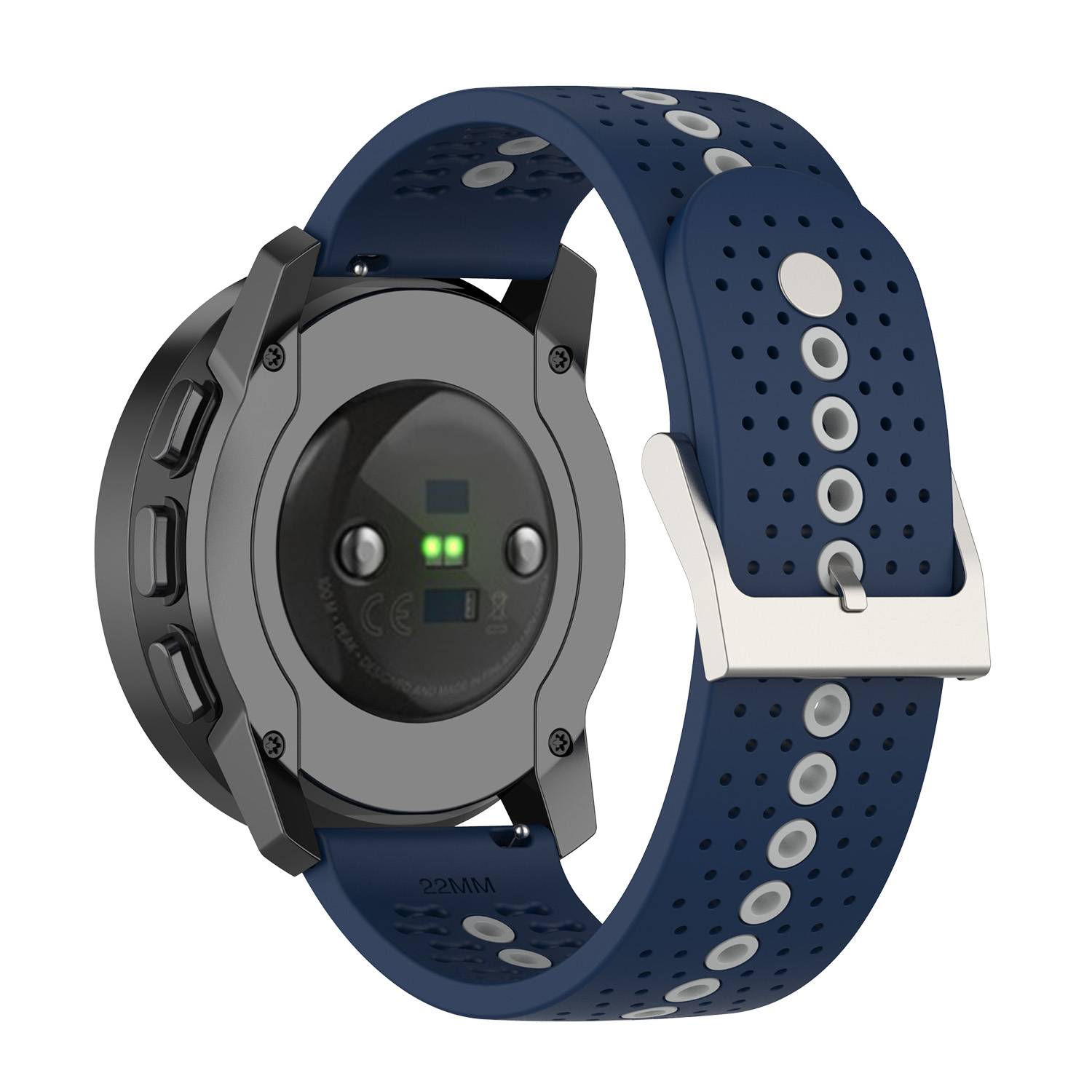 Buntes Uhrenarmband 22MM für die Suunto Race S Uhr Blue + Grey