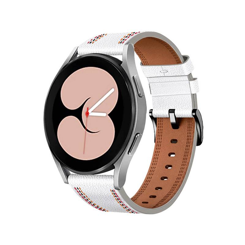 Leder Uhrenarmband für HUAWEI GT3 White 20 mm