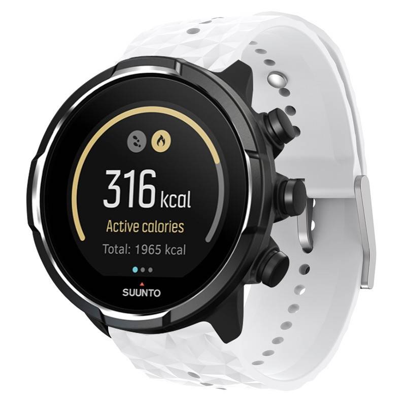 Silikon-Uhrenarmband für Suunto Uhr White Suunto 9