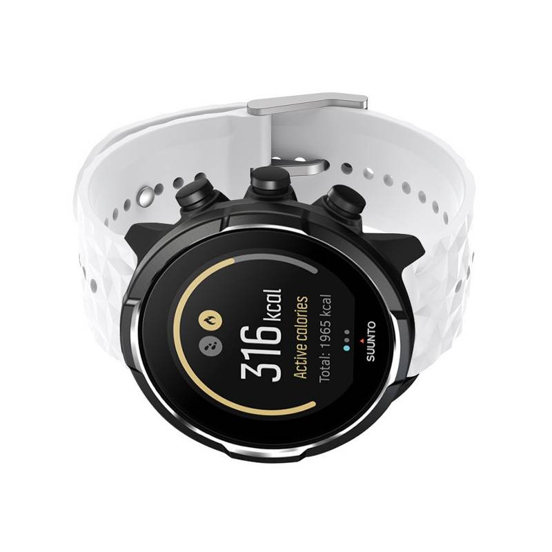 Silikon-Uhrenarmband für Suunto Uhr White Suunto 9