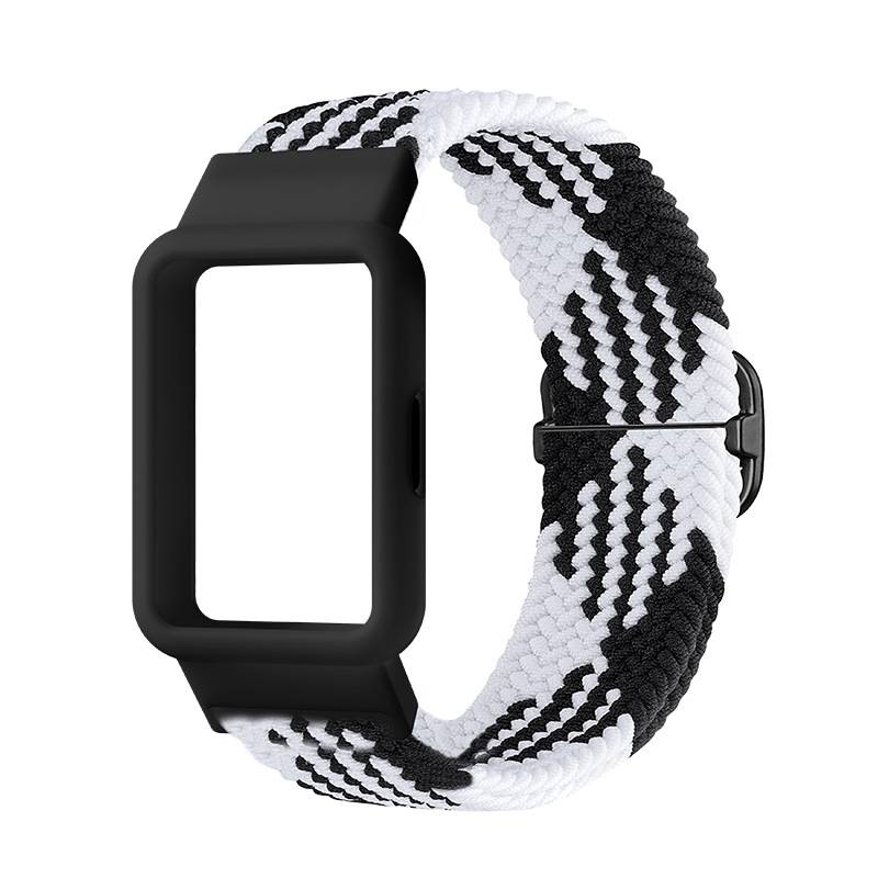 Uhrenarmband für Samsung Galaxy Fit3 Black+White