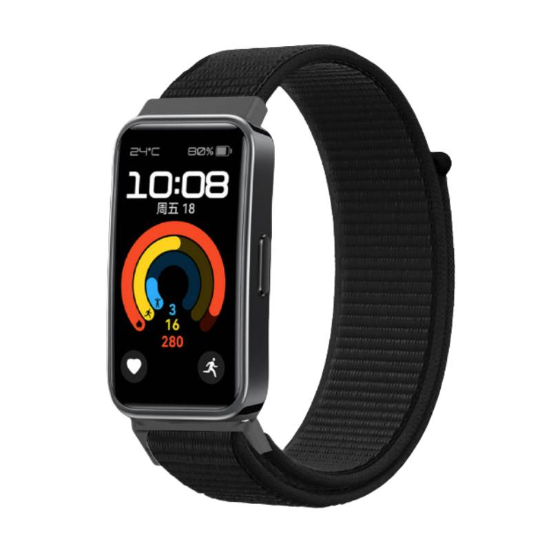 Nylon-Uhrenarmband für Huawei Band 8/9 Black