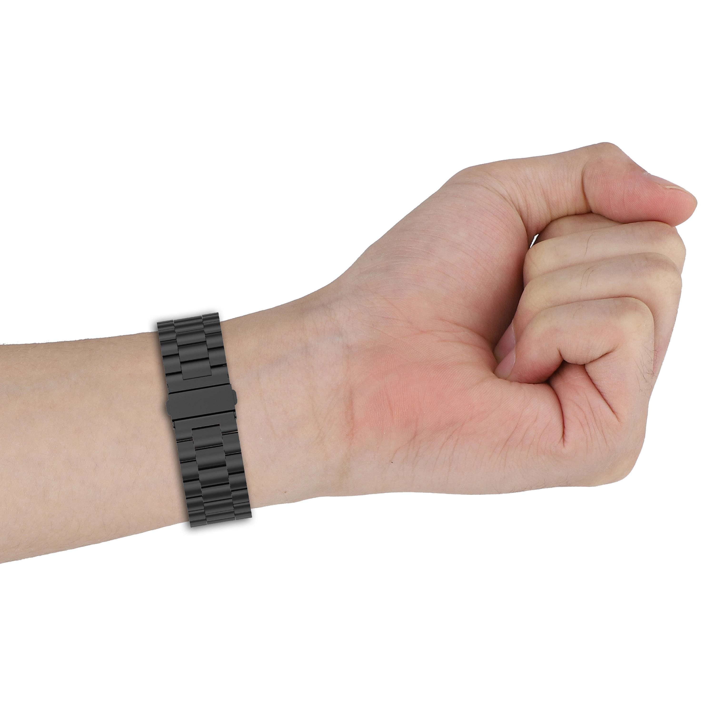 Edelstahl-Uhrenarmband für Google Pixel Watch 3 Black 45 mm