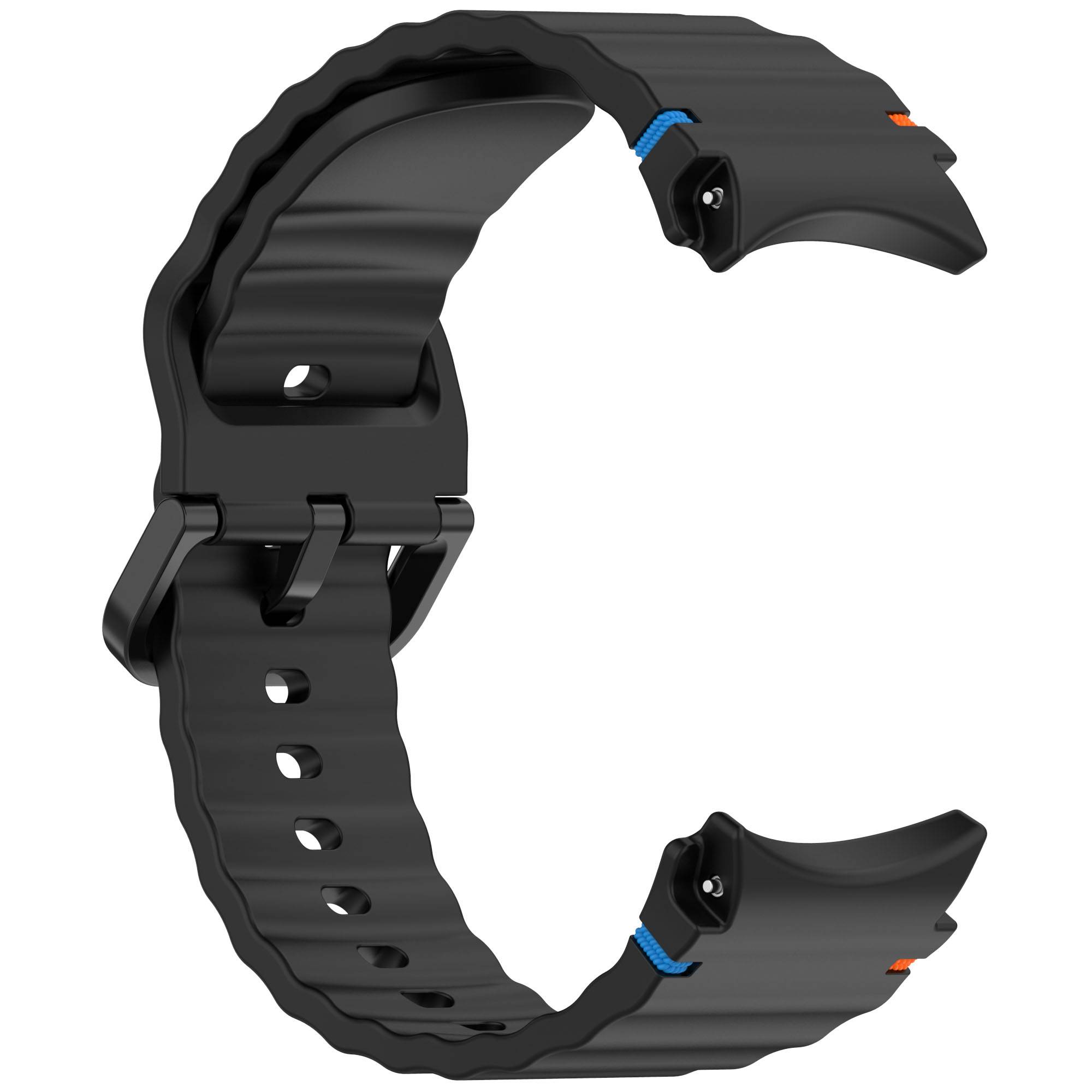 Silikon-Uhrenarmband für Samsung Watch 7 Black