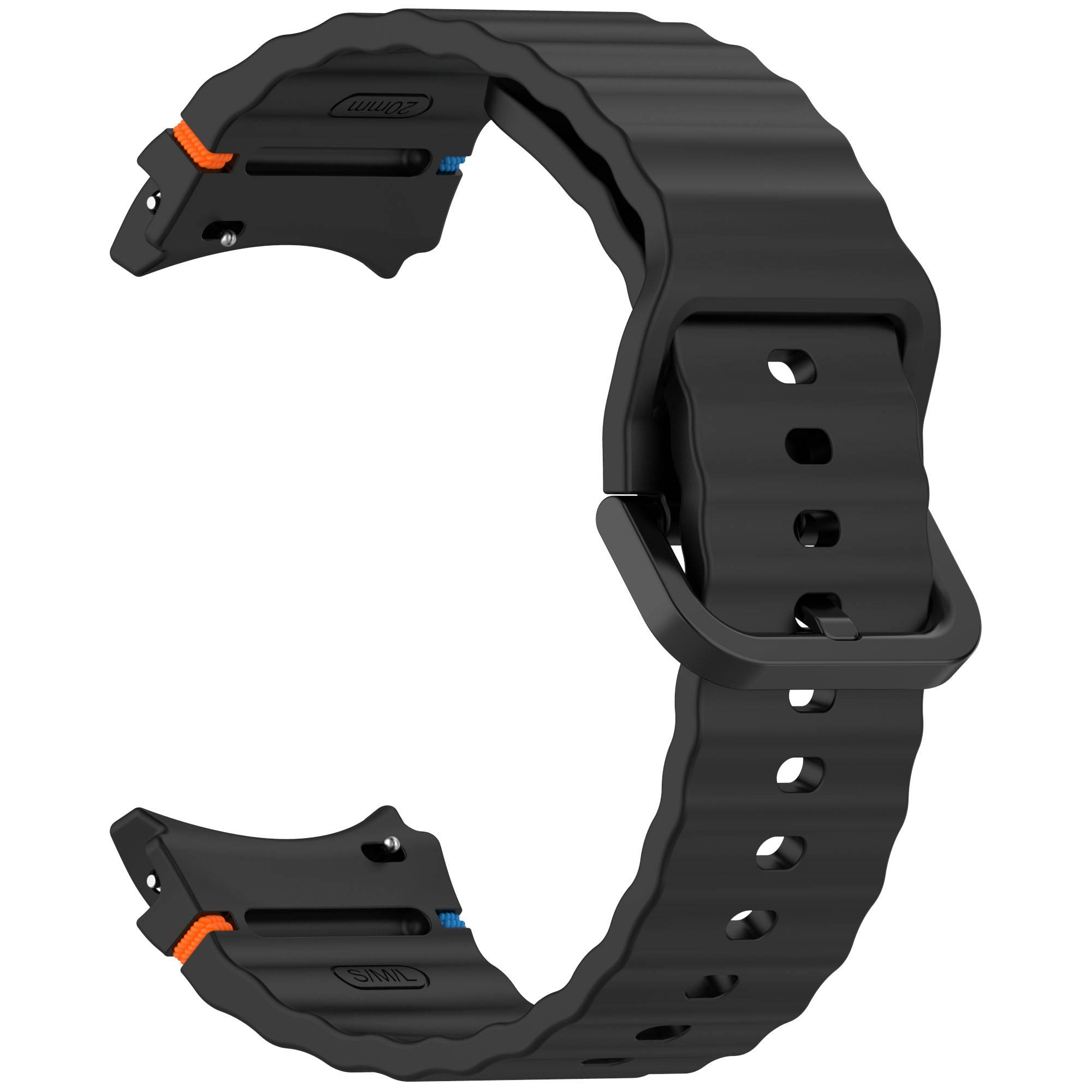 Silikon-Uhrenarmband für Samsung Watch 7 Black