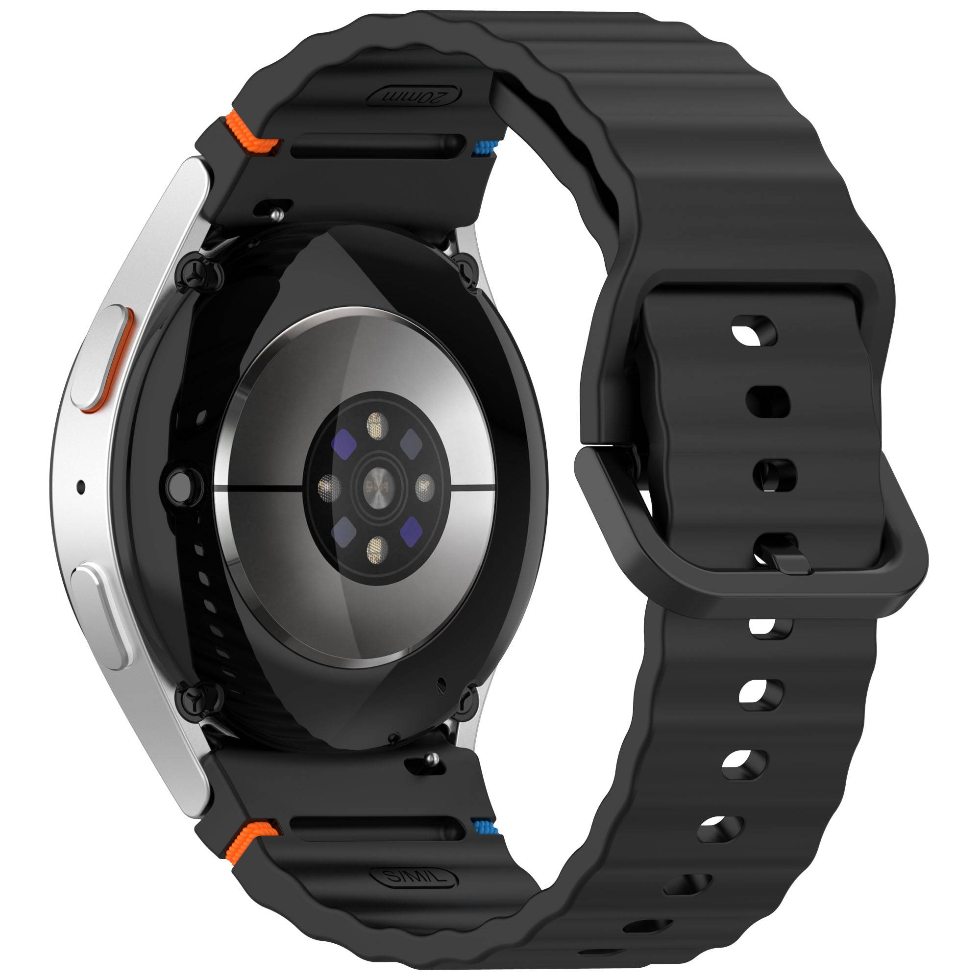 Silikon-Uhrenarmband für Samsung Watch 7 Black