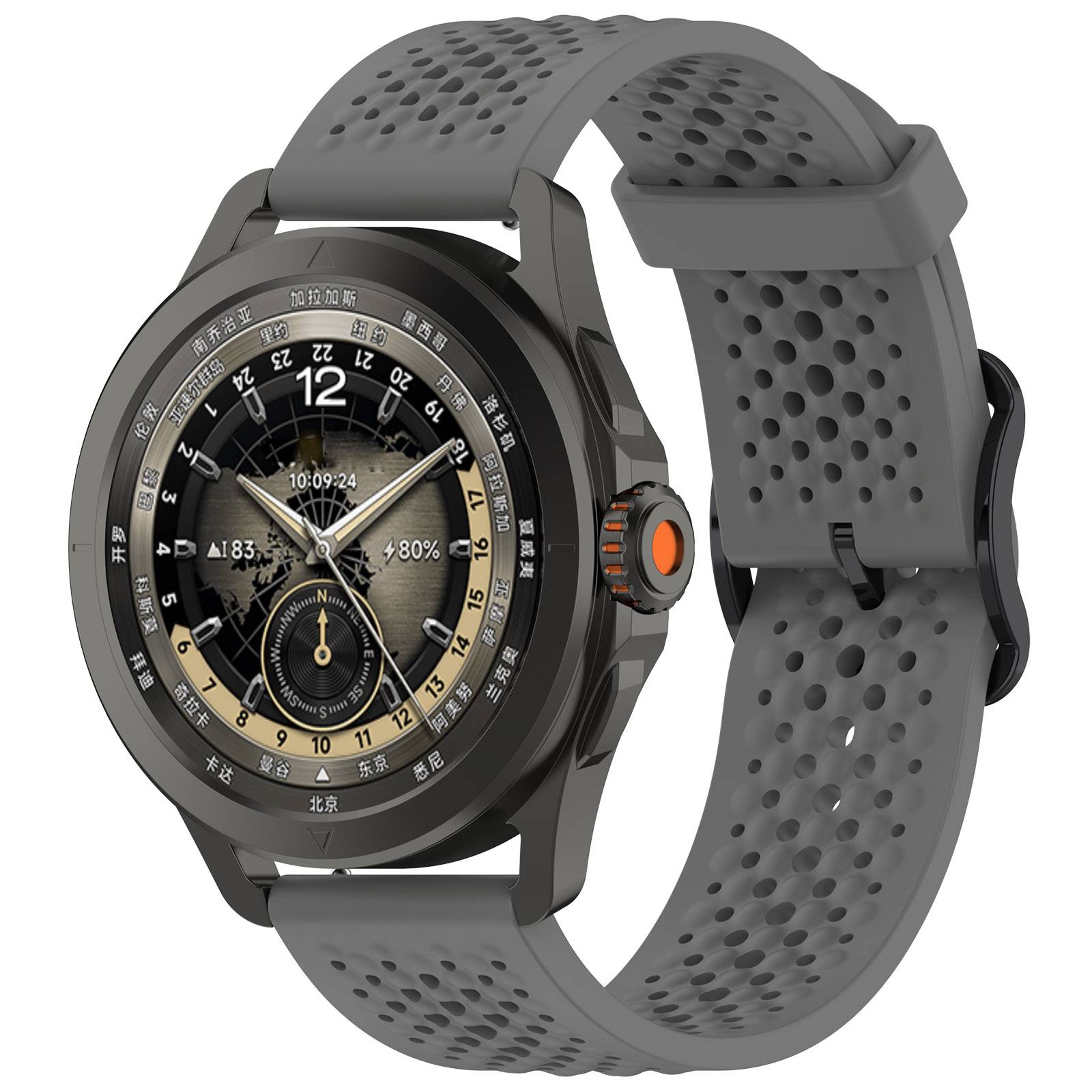 Silikon-Uhrenarmband für Xiaomi Watch S4 Sport Grey 22 mm