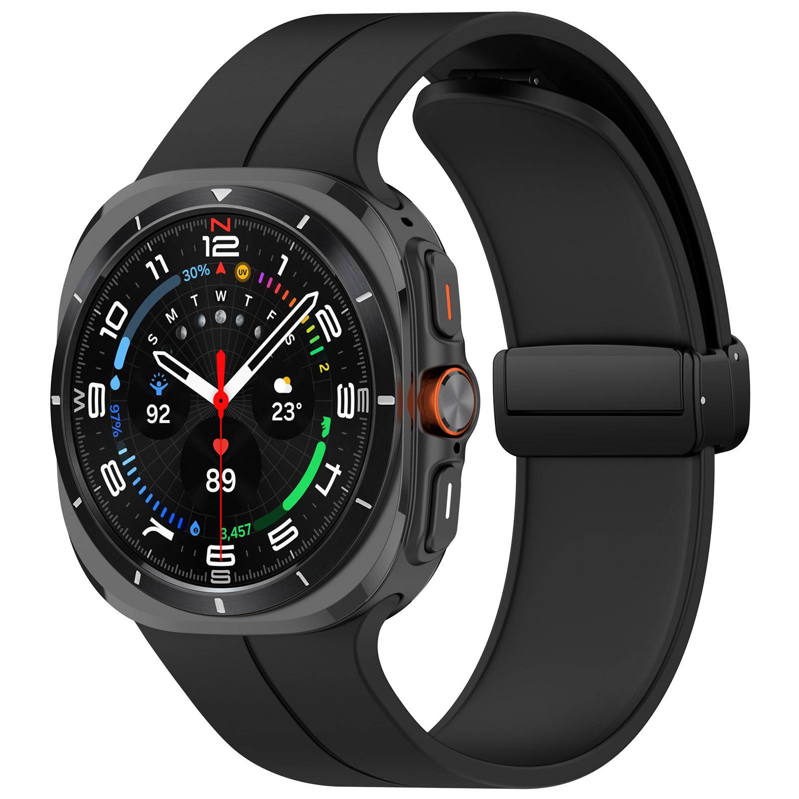 Uhrenarmband mit Magnetschnalle, Samsung Watch Ultra 24 mm Black