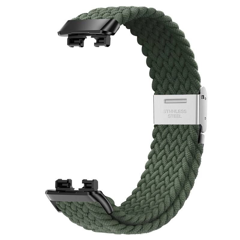 Gewebtes Uhrenarmband für Huawei Band 8/9 Green