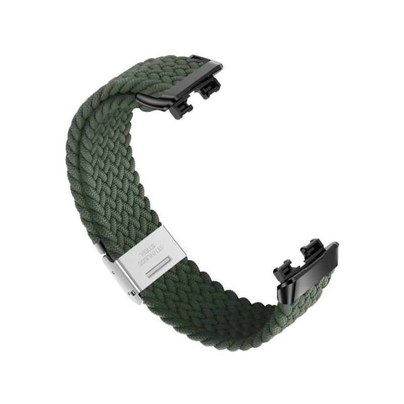 Gewebtes Uhrenarmband für Huawei Band 8/9 Green