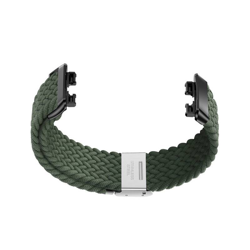 Gewebtes Uhrenarmband für Huawei Band 8/9 Green