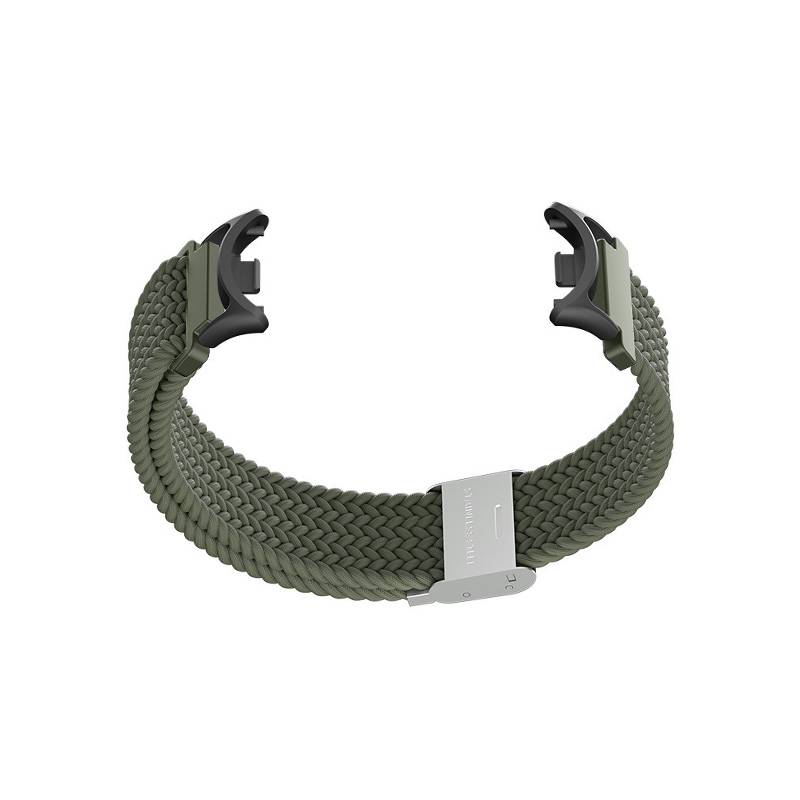 Gewebtes Nylon-Uhrenarmband für Xiaomi Mi Band 8/9 Green