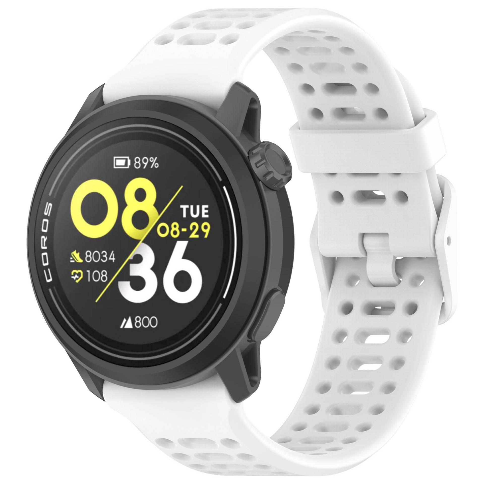 Silikon-Uhrenarmband für COROS PACE 3 White