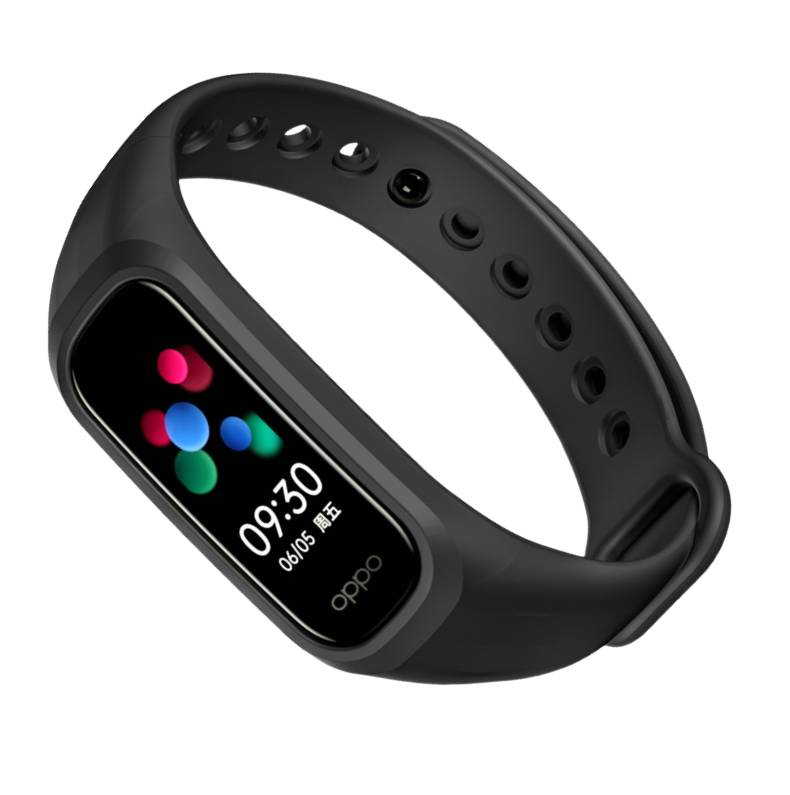 Silikon-Uhrenarmband für Oppo Band / OnePlus Band Black