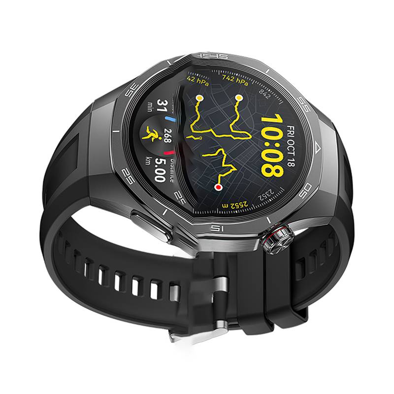 Silikon-Uhrenarmband für Huawei Watch GT5 Pro 46 mm Black + Silver