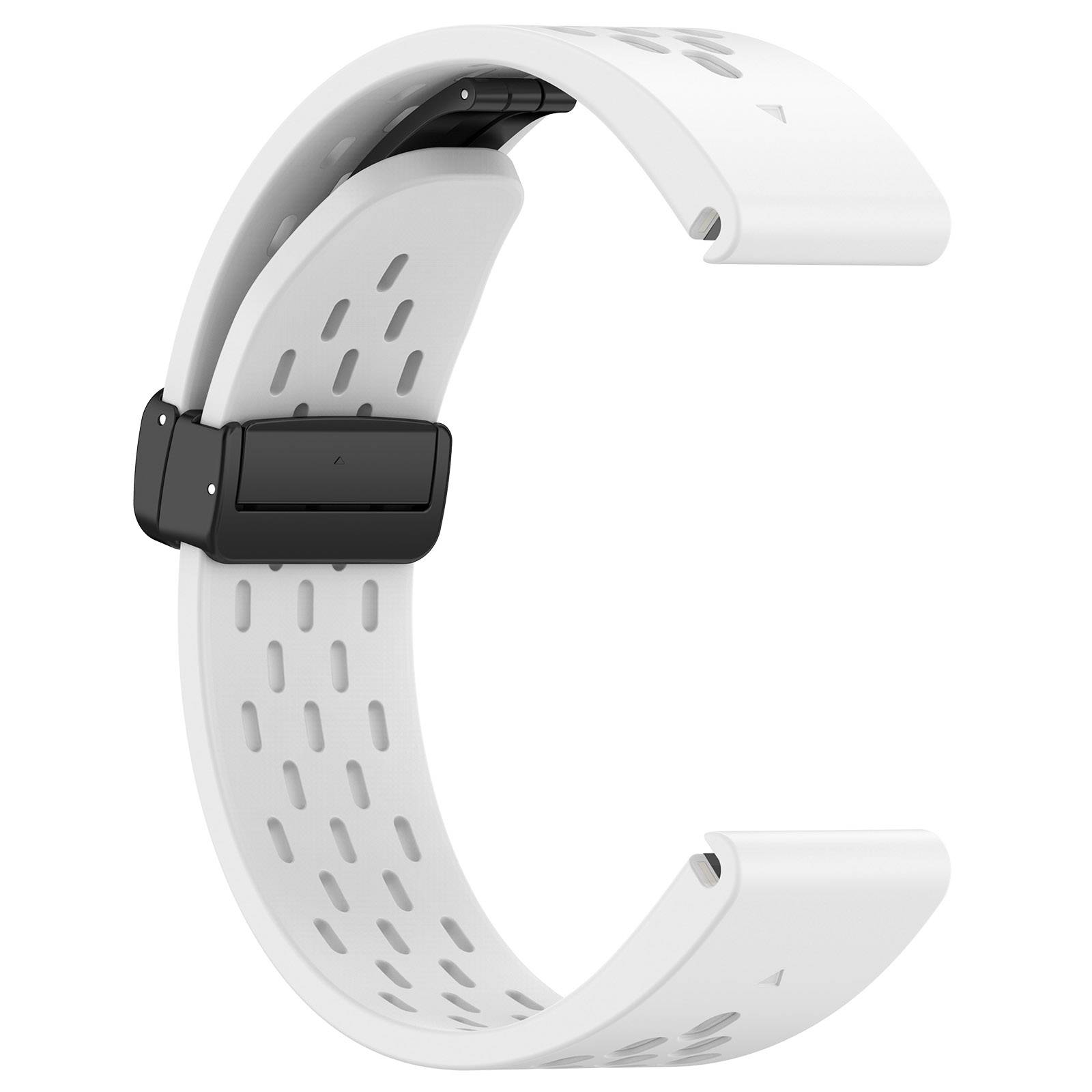 Silikon-Uhrenarmband für Garmin 20 mm - Weiß White