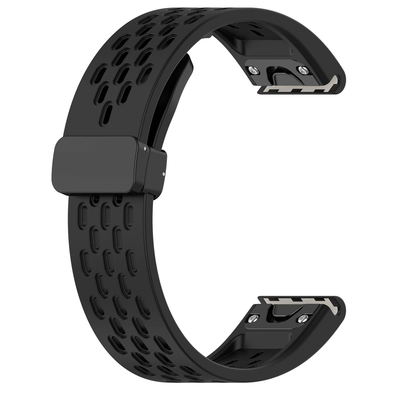 Silikon-Uhrenarmband für Garmin 22 mm - Weiß Black