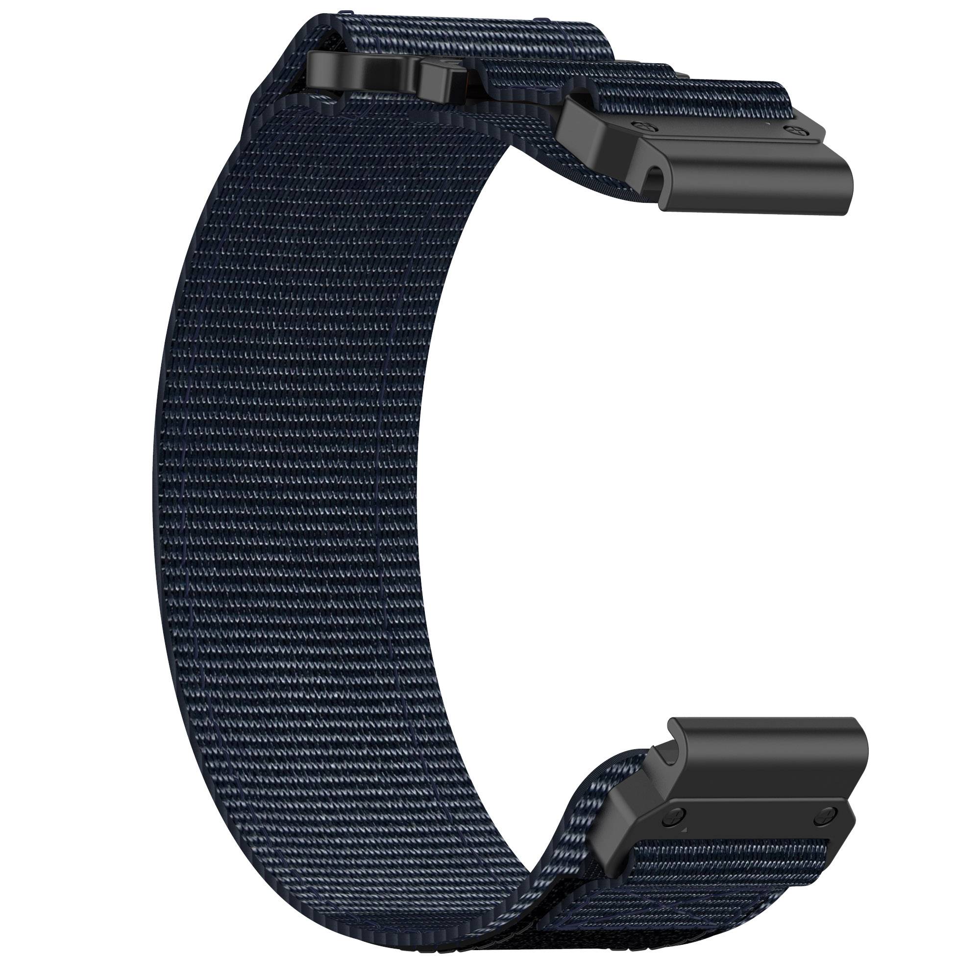 Garmin 26 mm Nylon-Armband mit Klettverschluss Blue