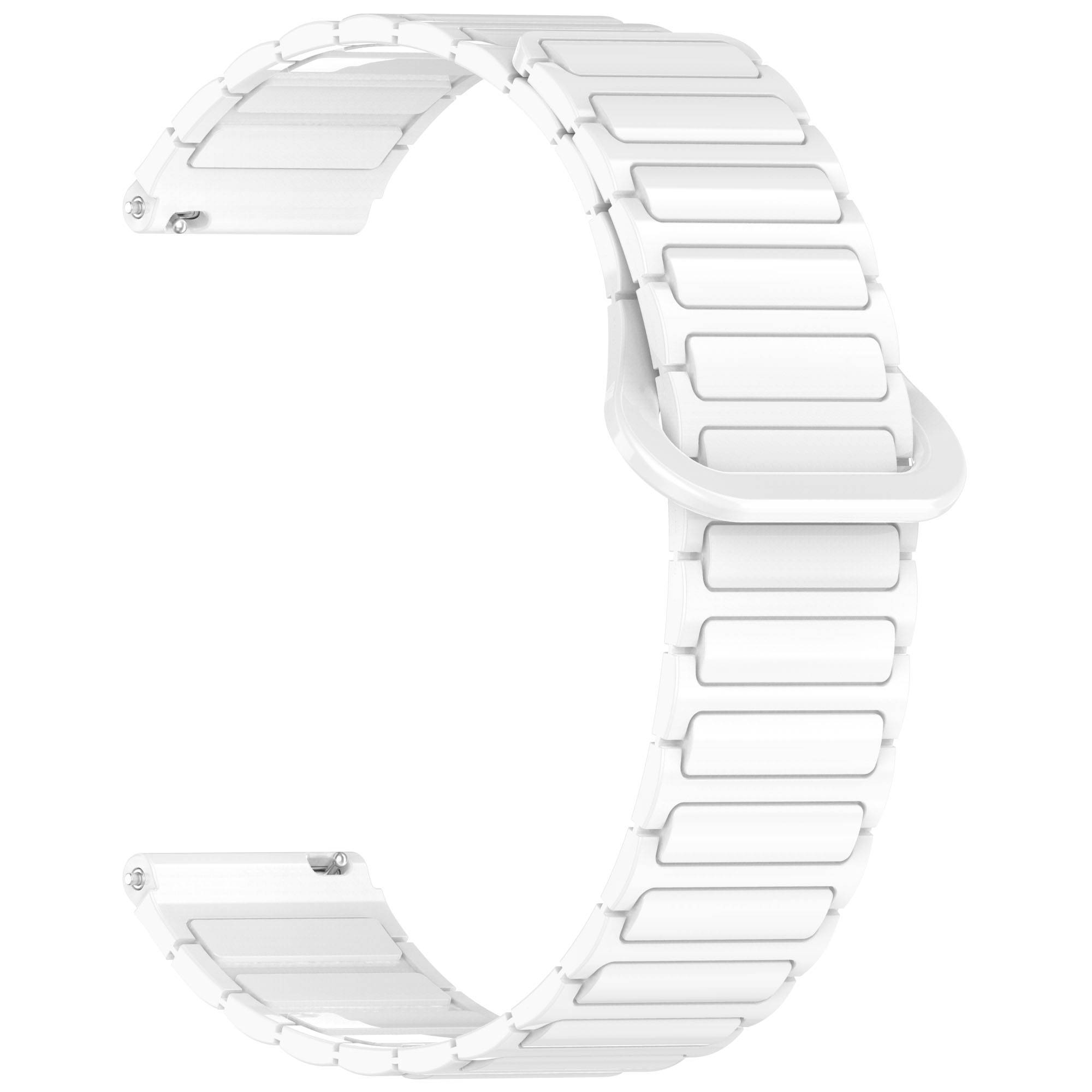 22 mm magnetisches Uhrenarmband für Huawei Watch GT5/GT4/GT3, Samsung Galaxy Watch White