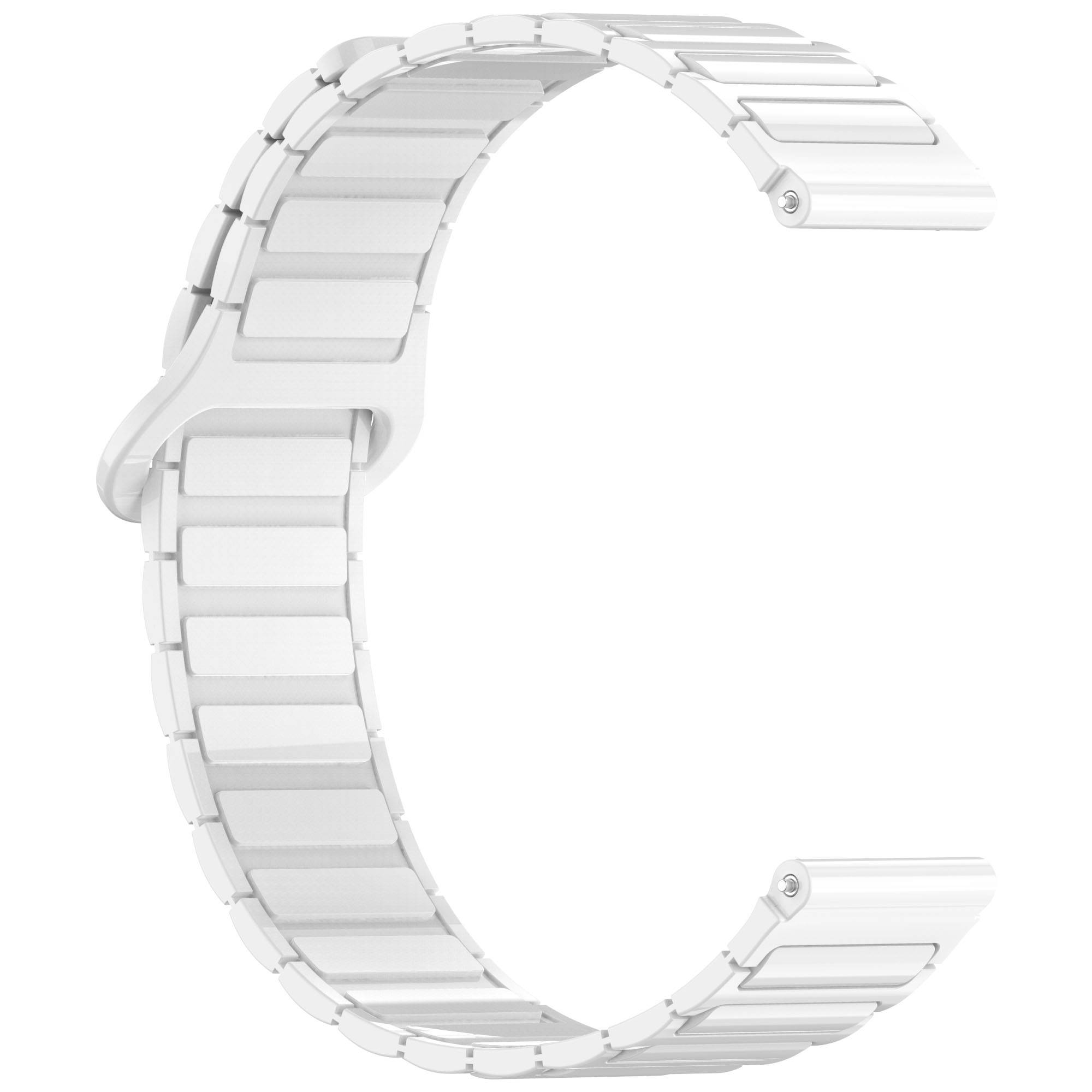 22 mm magnetisches Uhrenarmband für Huawei Watch GT5/GT4/GT3, Samsung Galaxy Watch White