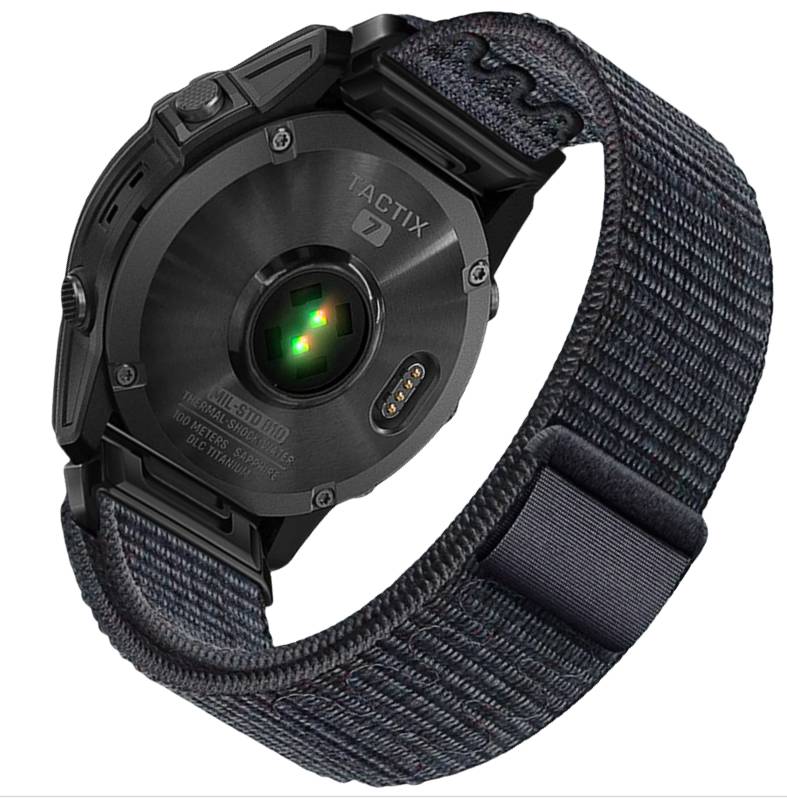 Garmin Fenix 5/6/7X Pro Klettband aus Nylon – 22 mm 26mm