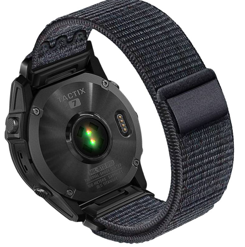 Garmin Fenix 5/6/7X Pro Klettband aus Nylon – 22 mm 26mm