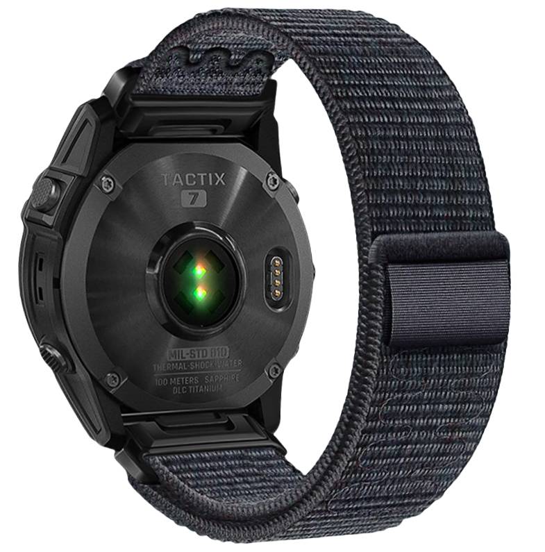 Garmin Fenix 5/6/7X Pro Klettband aus Nylon – 22 mm 26mm