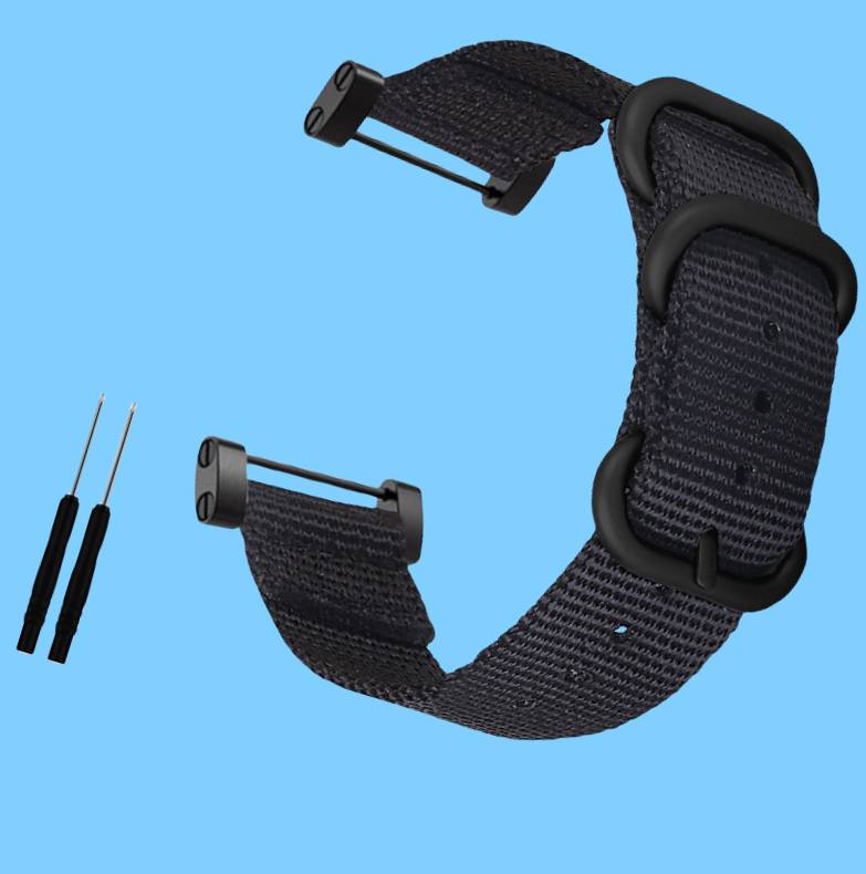 Nylon-Uhrenarmband der SUUNTO Core Expedition-Serie Black