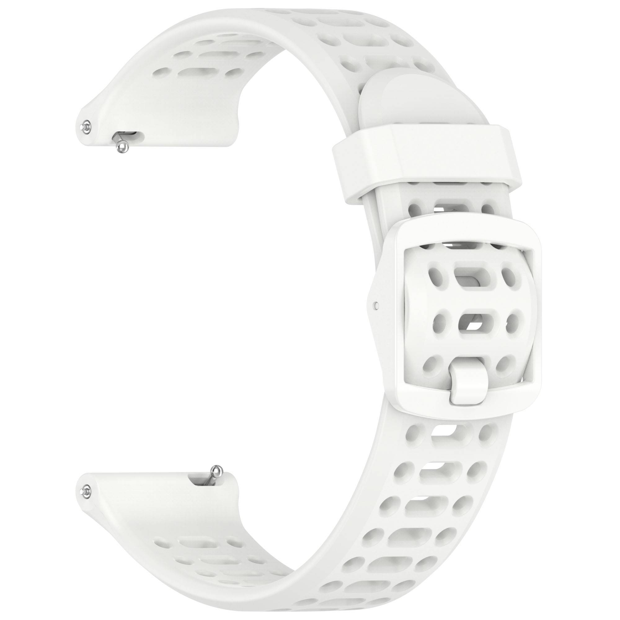 COROS Uhr mit zweifarbigem Silikonarmband White 22 mm