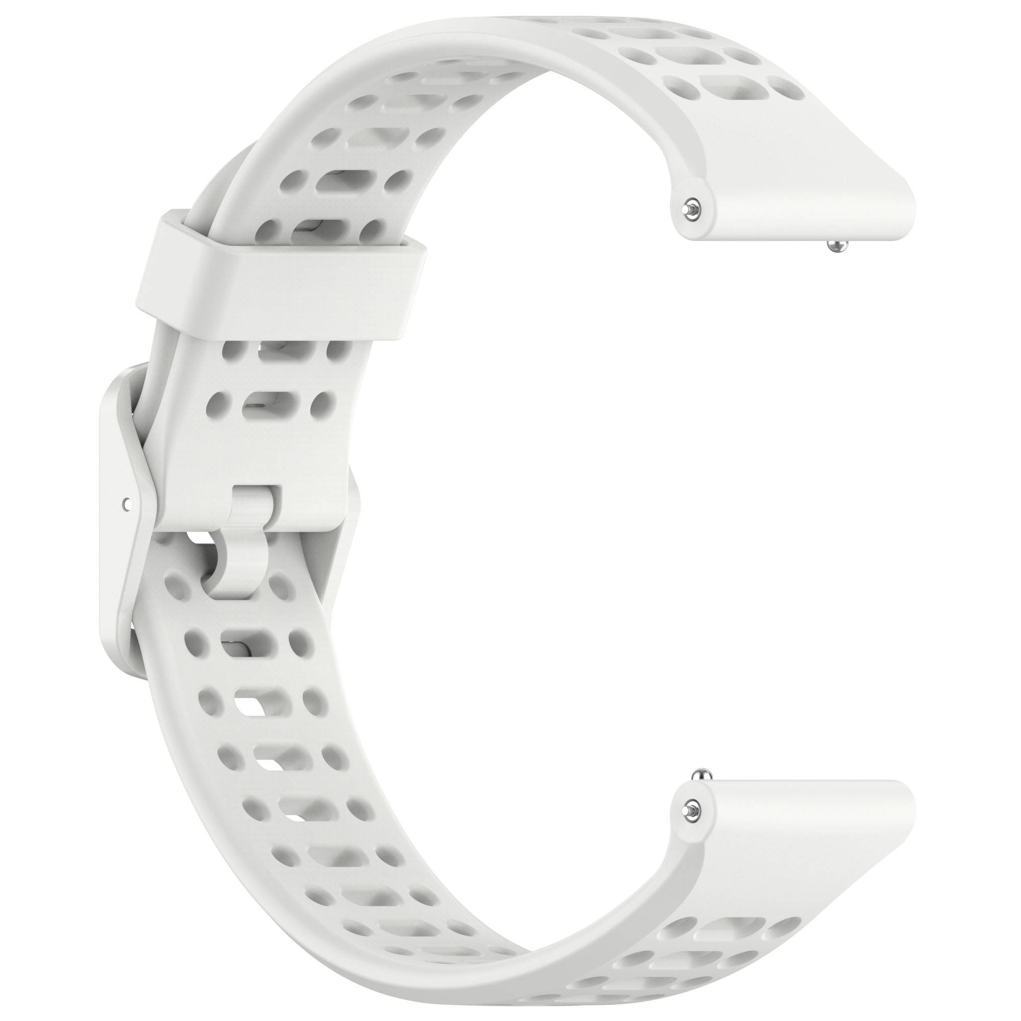 COROS Uhr mit zweifarbigem Silikonarmband White 22 mm