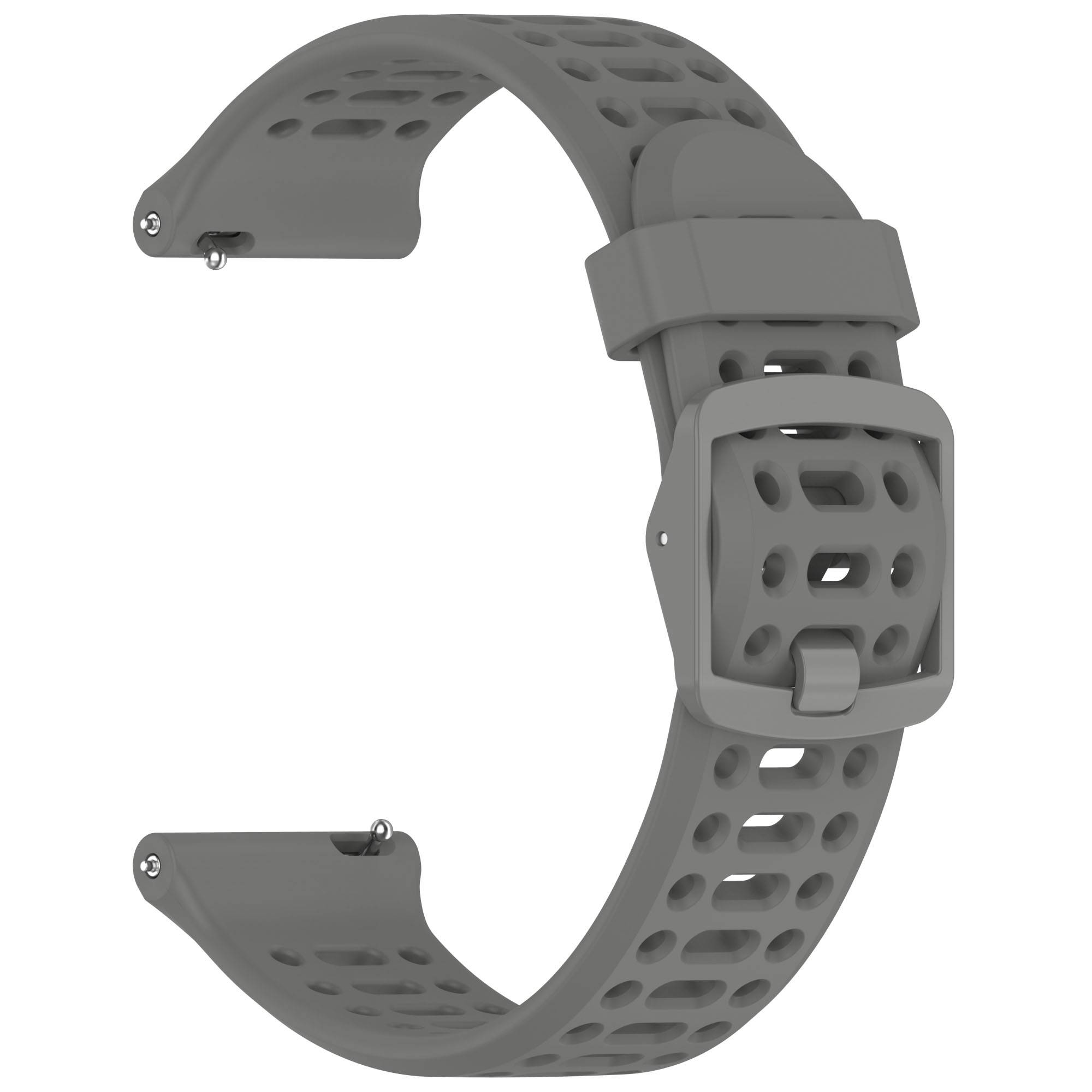 COROS Uhr mit zweifarbigem Silikonarmband Grey 20 mm
