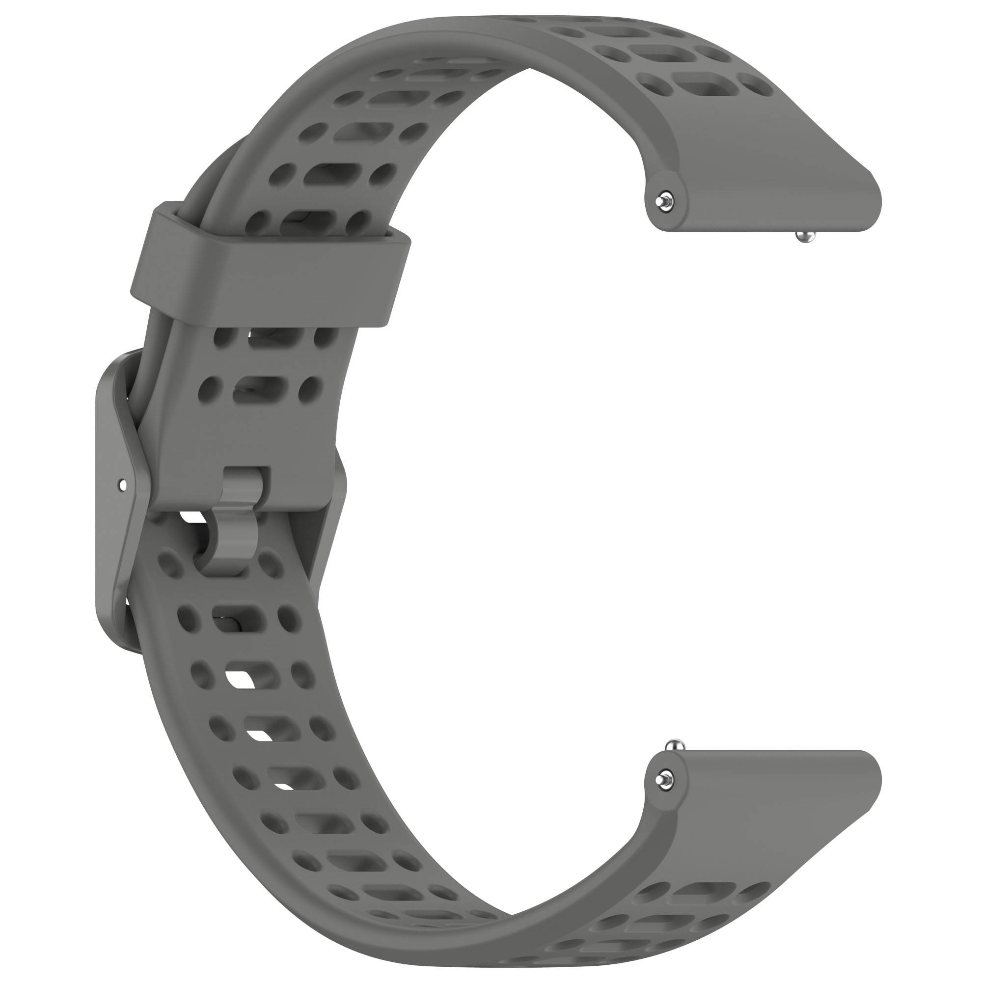 COROS Uhr mit zweifarbigem Silikonarmband Grey 20 mm