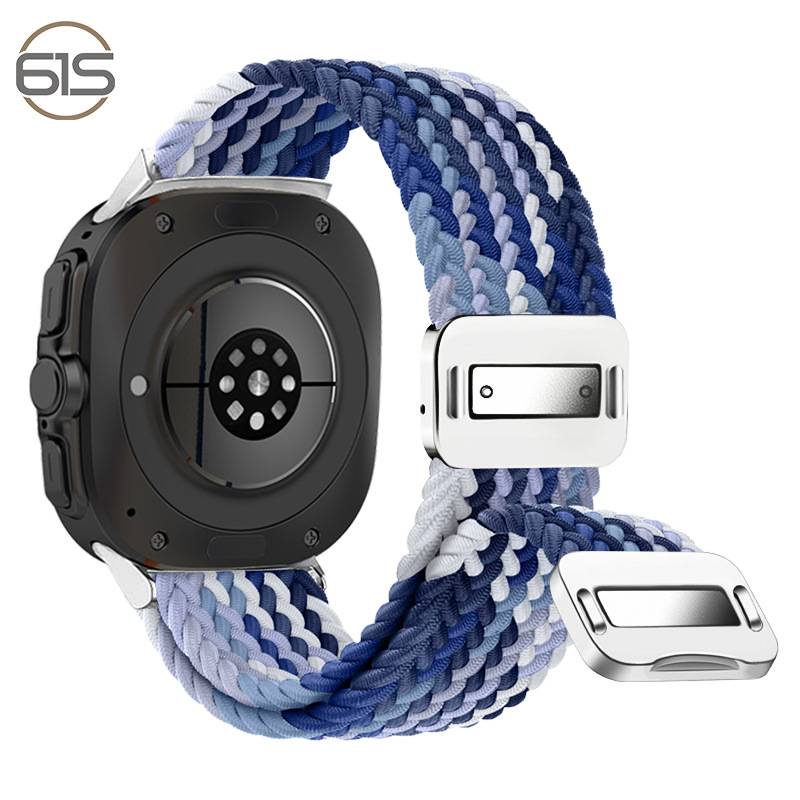 Samsung Watch 7 – Ultraelastisches Armband aus gewebtem Nylon Blue
