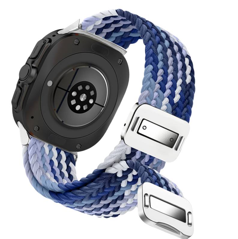 Samsung Watch 7 – Ultraelastisches Armband aus gewebtem Nylon Blue