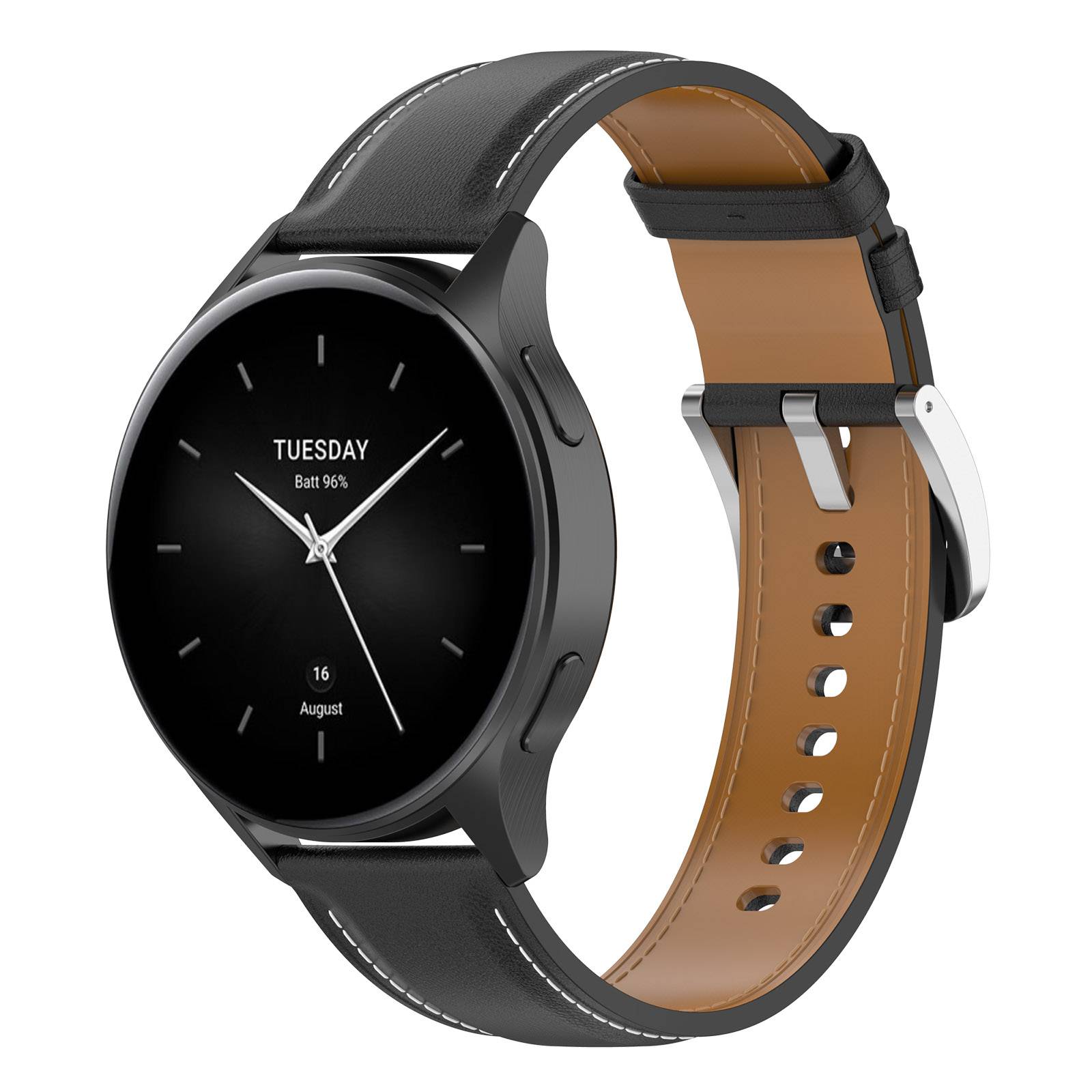 Xiaomi Watch S4 Premium-Lederarmband Black 20 mm