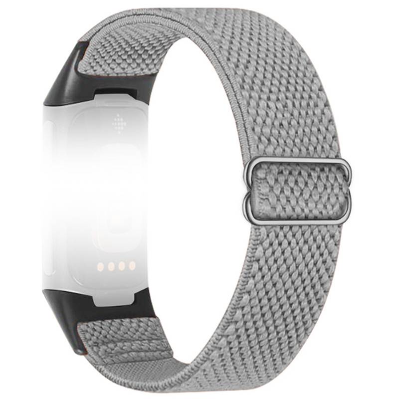 Nylon-Uhrenarmband für Fitbit Charge 5/6 LightGrey