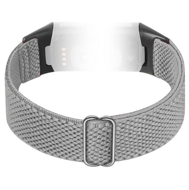 Nylon-Uhrenarmband für Fitbit Charge 5/6 LightGrey