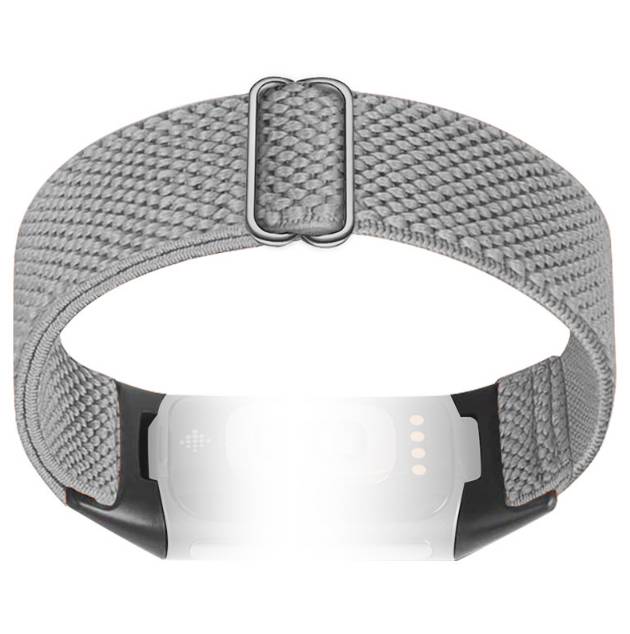 Nylon-Uhrenarmband für Fitbit Charge 5/6 LightGrey
