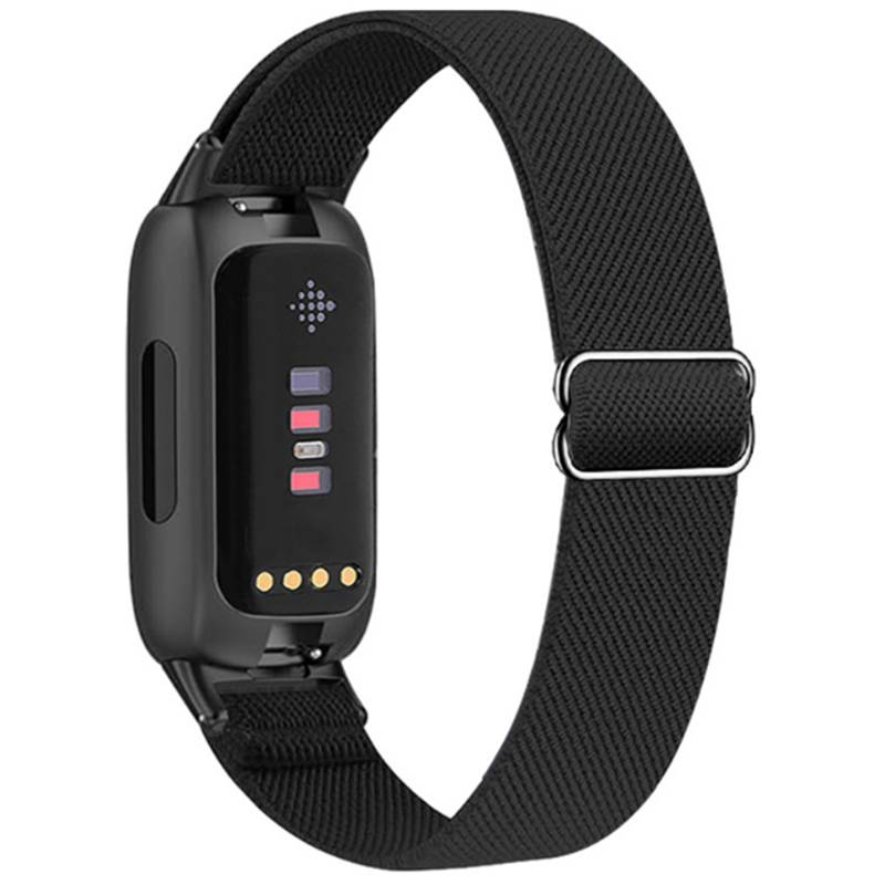 Atmungsaktives Nylonarmband für Fitbit Inspire 3 Black