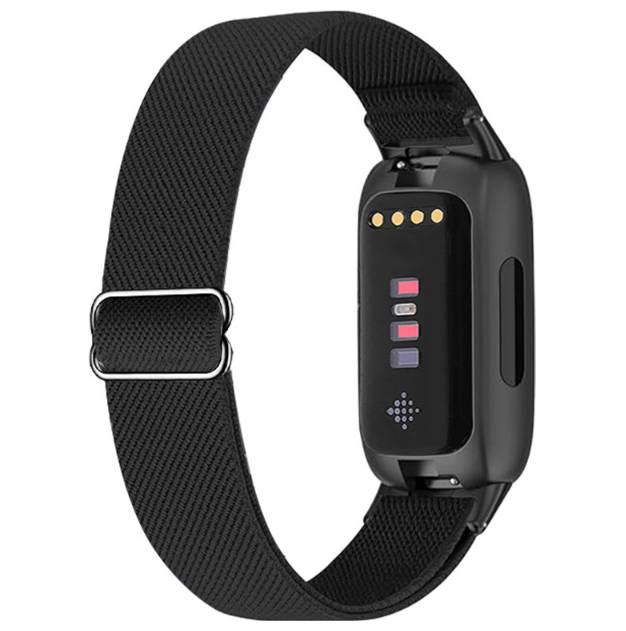 Atmungsaktives Nylonarmband für Fitbit Inspire 3 Black