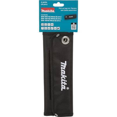 MAKITA Reciprosägeblatt-Set P-84791 in Rolltasche 15-tlg. Install.Baumaterial Werkzeug Messgeräte