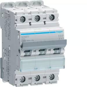 Hager Leitungsschutzschalter NCN320 3polig 10kA/15kA C-20A 3M Install.Baumaterial