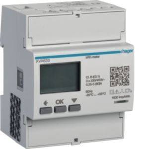 Hager 3-Phasen Energiezähler XVA630 z.Messung des PV-Überschuss Install.Baumaterial